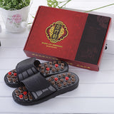 Home women's summer cool slippers indoor home non-slip home couple massage slippers foot acupuncture point foot massage shoes for men DealNede™