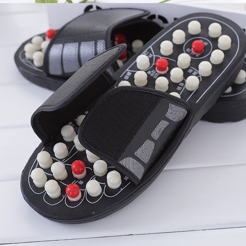 Home women's summer cool slippers indoor home non-slip home couple massage slippers foot acupuncture point foot massage shoes for men DealNede™