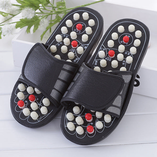 Home women's summer cool slippers indoor home non-slip home couple massage slippers foot acupuncture point foot massage shoes for men DealNede™