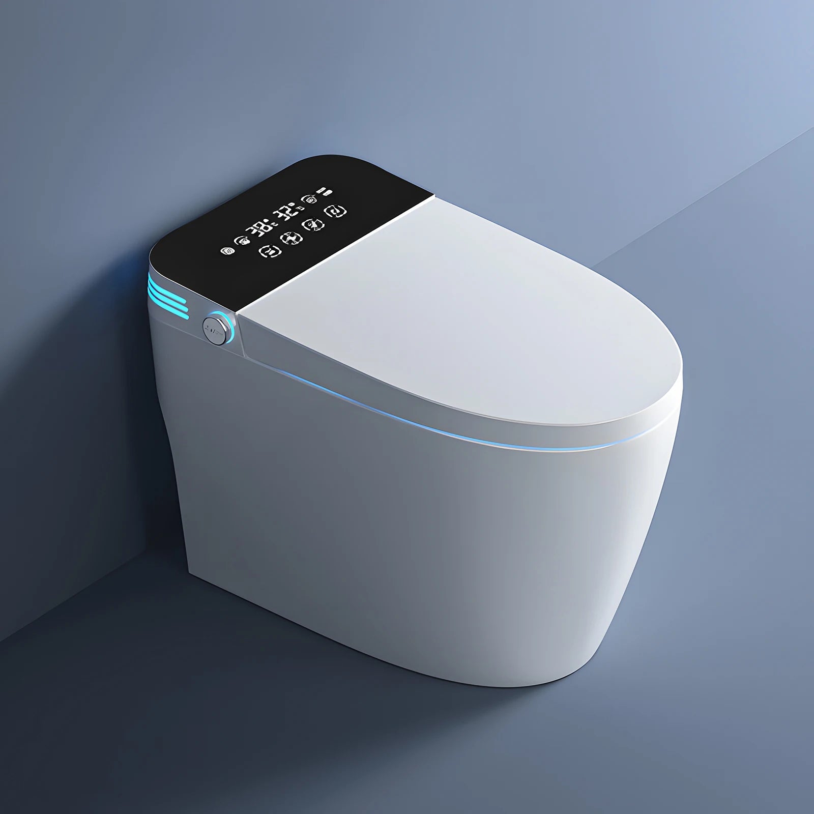 Smart Toilet with Bidet, Heated Seat, Warm Air Dryer, Auto Flush, Remote Control, LED Display, Luxury One-Piece Elongated Toilet DealNede