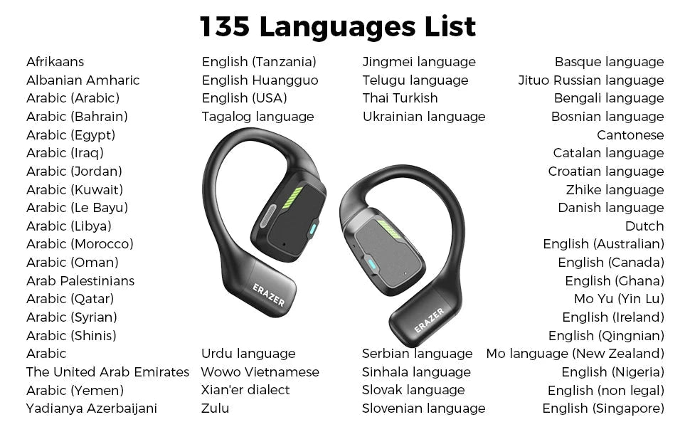 AI Translator Earbuds – Erazer XP6 Gaming Bluetooth Headset DealNede™