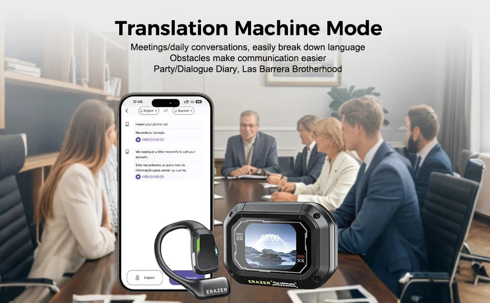 AI Translator Earbuds – Erazer XP6 Gaming Bluetooth Headset DealNede™