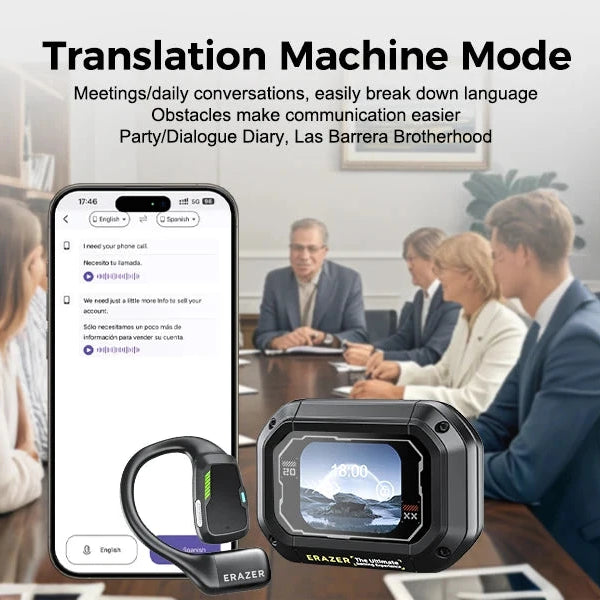 AI Translator Earbuds – Erazer XP6 Gaming Bluetooth Headset DealNede™