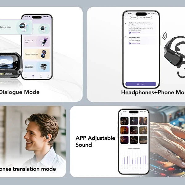 AI Translator Earbuds – Erazer XP6 Gaming Bluetooth Headset DealNede™