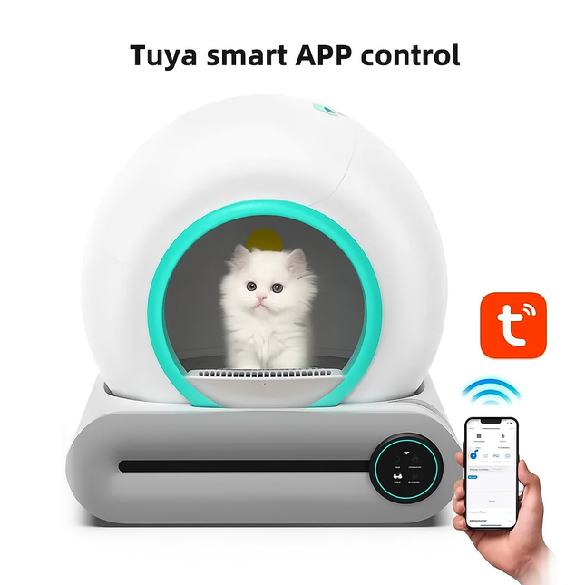 Automatic Self-Cleaning Cat Litter Box – 65L Smart with Odor Control DealNede