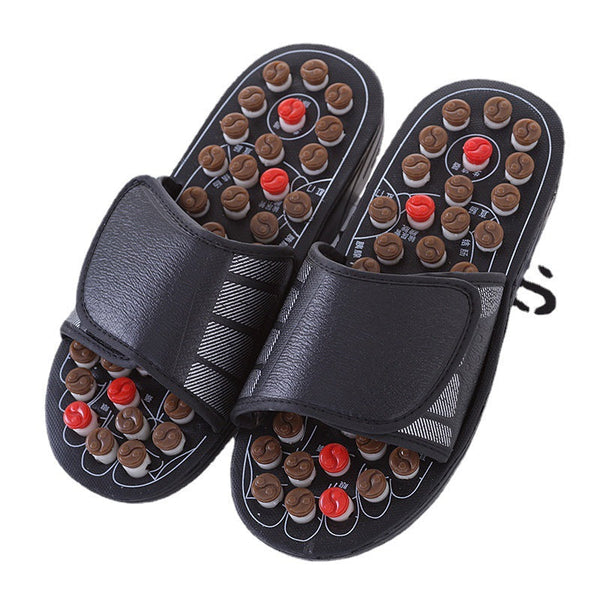 Home women's summer cool slippers indoor home non-slip home couple massage slippers foot acupuncture point foot massage shoes for men DealNede™