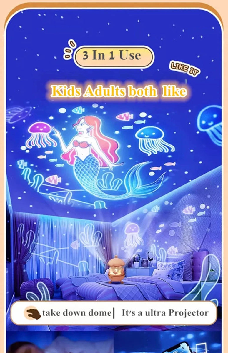 Galaxy Projector Night Light 360° Rotating Star Lamp for Kids Bedroom DealNede™