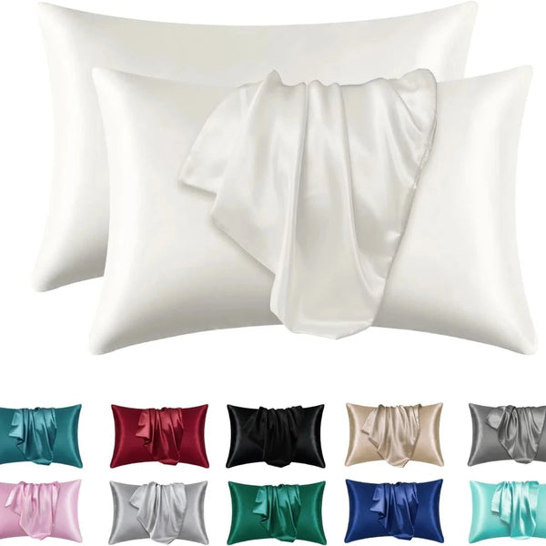 Satin Silk Pillowcase for Hair and Skin- 2pcs DealNede