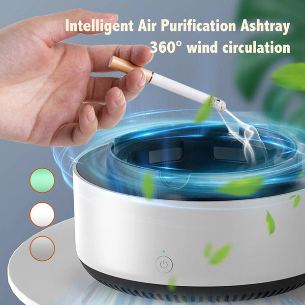 Smart Ashtray Air Purifier,Remove Secondhand Smoke and Tobacco Odor Instantly,Batteries Not Included, Ring Aromatherapy Tablets DealNede™