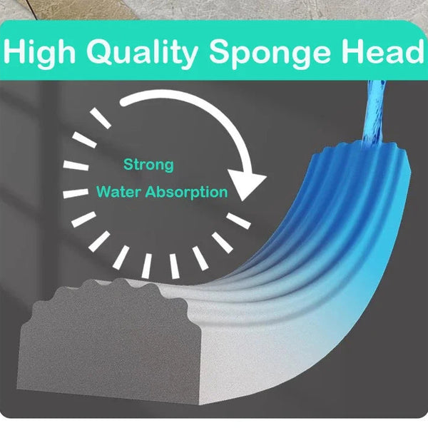 Handheld Mop Multifunctional Small Desktop Mop Handheld Hands-free Washing Sponge Kitchen Hands Free Sponge Absorbs Water Mop DealNede™