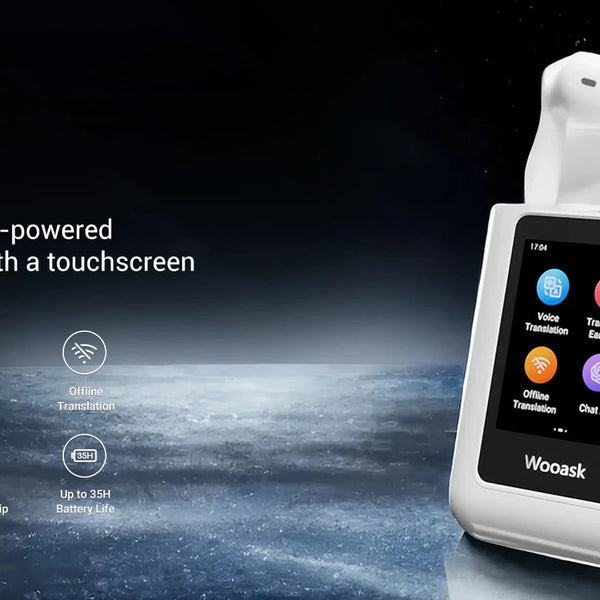 Wooask A8 Translator Earbuds – ChatGPT AI Touchscreen Earphones DealNede™