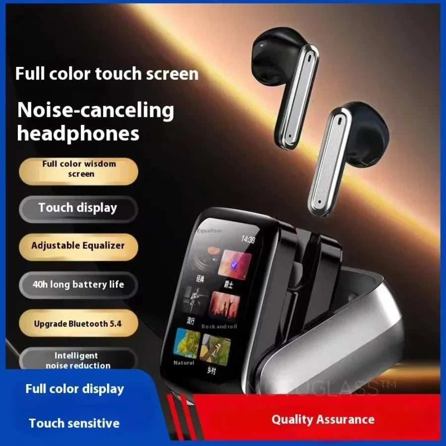 Wireless Headphones with Touch Screen Noise Cancelling Sports Headset DealNede™