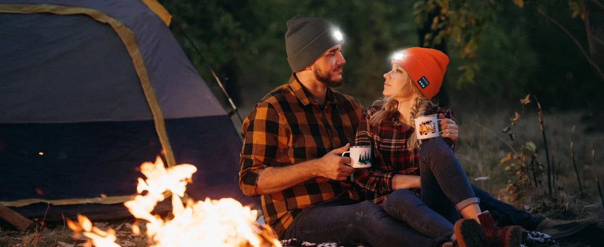 Night Run Marathon Night Fishing Bluetooth LED Light Warm Cap USB Rechargeable Music Knitted Cap 3 Gear Light Adjustment Cap DealNede™