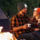 Night Run Marathon Night Fishing Bluetooth LED Light Warm Cap USB Rechargeable Music Knitted Cap 3 Gear Light Adjustment Cap DealNede™