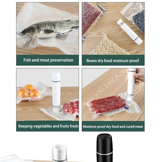 Portable Electric Vacuum Sealer Pump – Handheld Food Saver for Fresh Storage, Freezer & Travel Bags DealNede