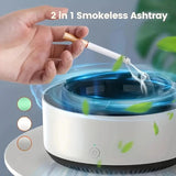 2-in-1 Intelligent Smoke-free Ashtray, Instantly Eliminates The Smell Of Second-hand Smoke, Does Not Include Batteries, Suitable DealNede™
