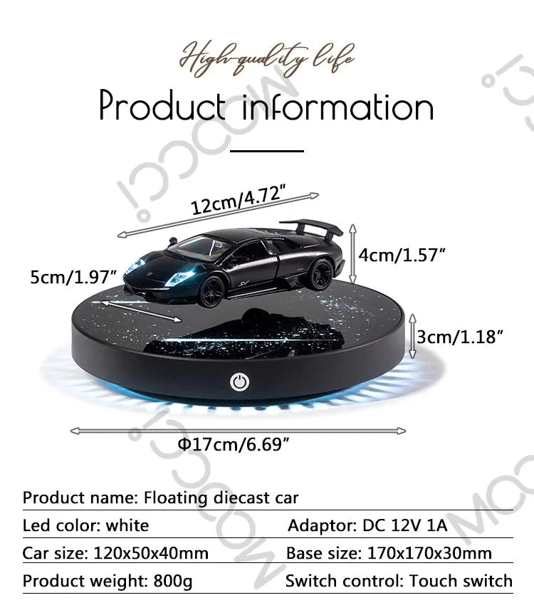 Magnetic Levitating Car with Metal Base 360° Free Rotation DealNede™