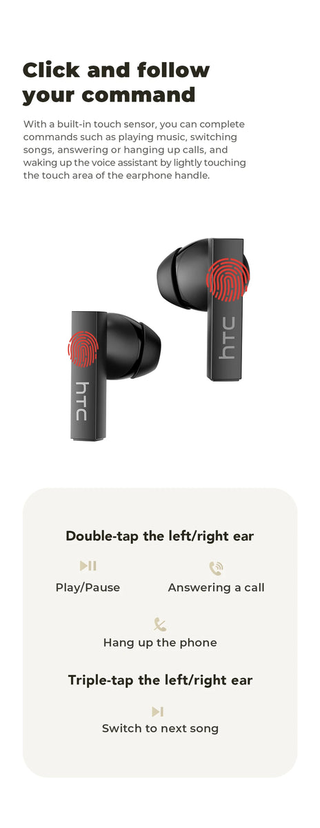 HTC NE40 Earphones In-Ear Noise Reduction Mic