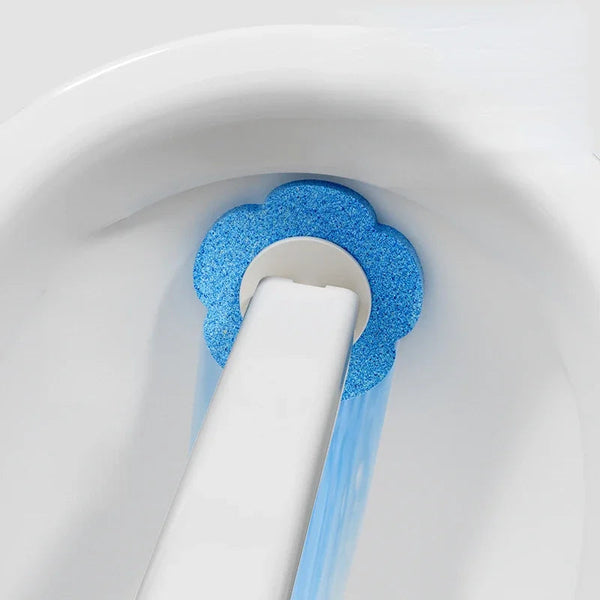 1SET White Disposable Toilet Brush Cleaner With Long Handle With Replaceable Brush Head Cleaning Brush Bathroom Accessories DealNede™