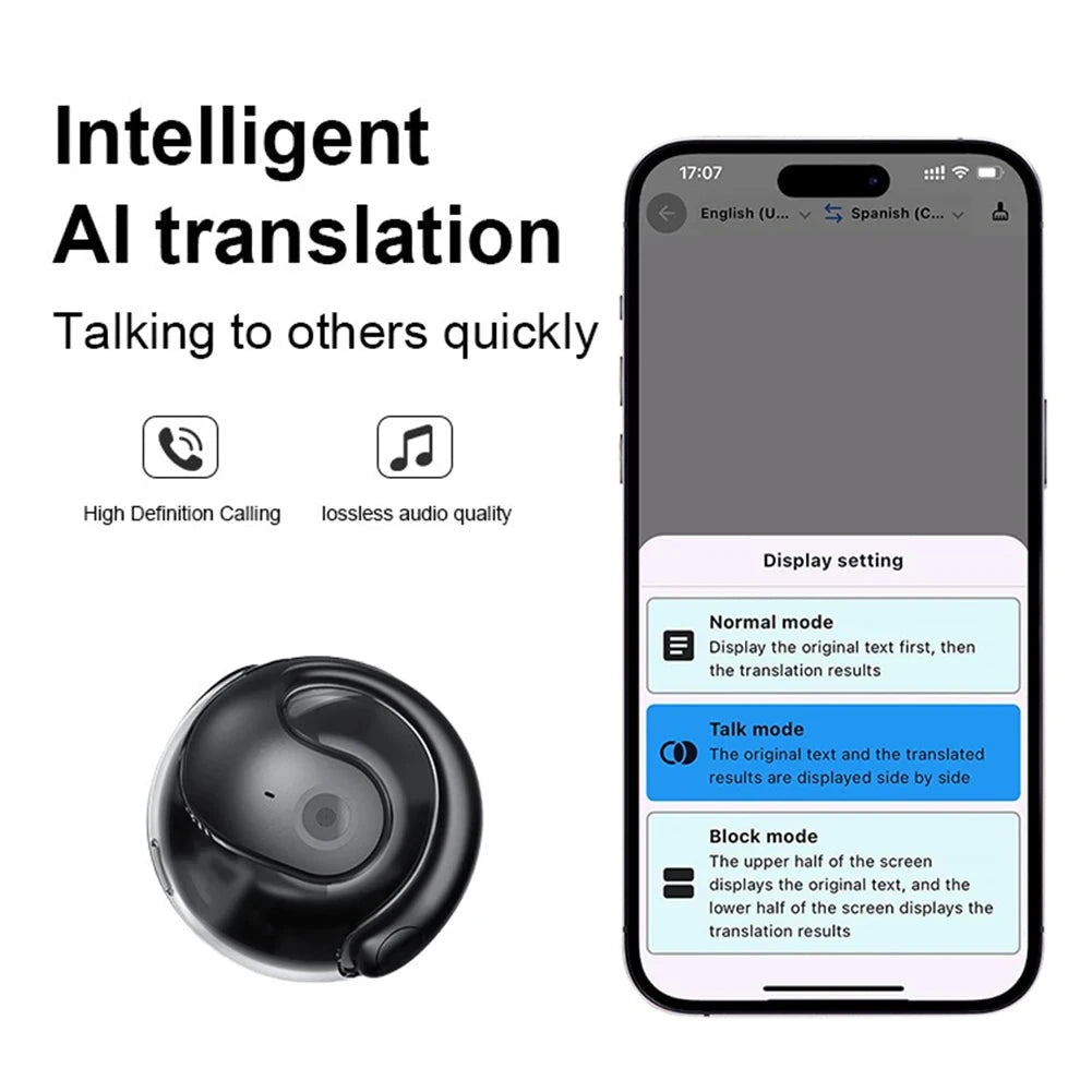 AI Real-Time Language Translator Earbuds 144 Languages Wireless DealNede™