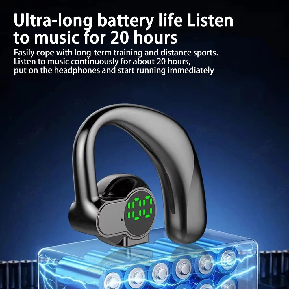 Bluetooth 5.4 Wireless Headset Noise Reduction Sports Earphones DealNede™