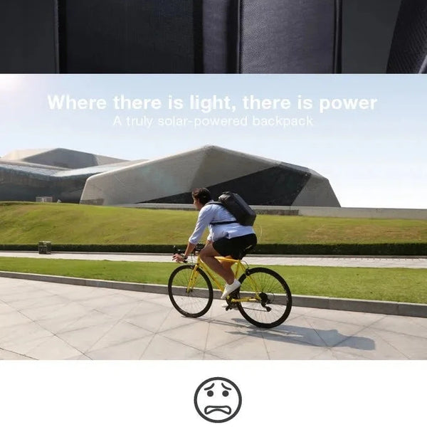 Solar Panel Backpack – Smart USB Anti-Theft Laptop Bag DealNede™