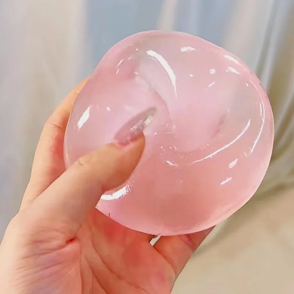 Handmade Coconut Oil Squishy Ball Slow Rising Fidget Stress Ball Clear Jelly Sensory Ball Soft Stress Relief Toy for Adults