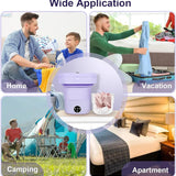 Mini Foldable Washer Portable Washing Machine Spin Dryer Washer For Camping Travel Home Underwear Sock 8L Laundry Cloth Tool DealNede™