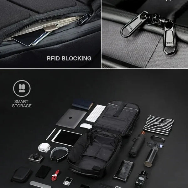 Solar Panel Backpack – Smart USB Anti-Theft Laptop Bag DealNede™