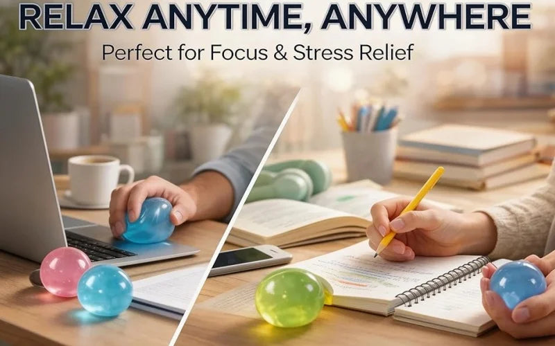 Handmade Coconut Oil Squishy Ball Slow Rising Fidget Stress Ball Clear Jelly Sensory Ball Soft Stress Relief Toy for Adults