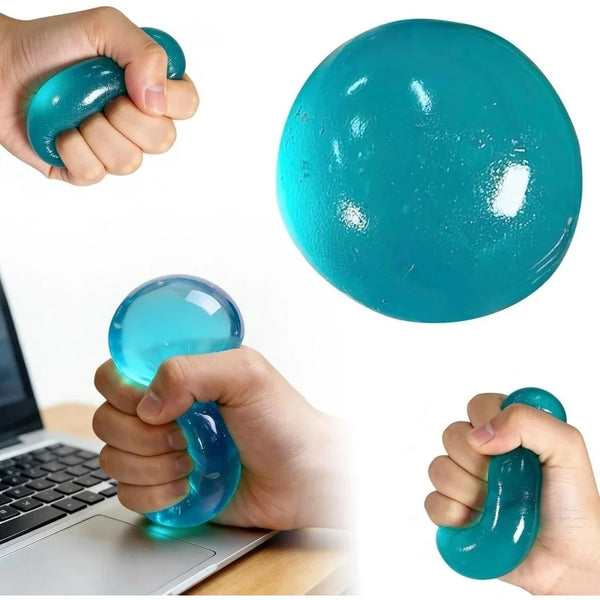 Handmade Coconut Oil Squishy Ball Slow Rising Fidget Stress Ball Clear Jelly Sensory Ball Soft Stress Relief Toy for Adults