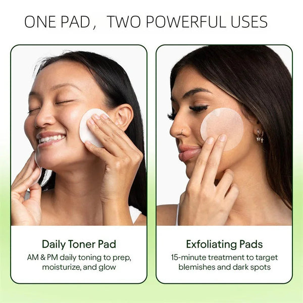 Skincare Anti-Aging, Dark Spot & Wrinkle Minimizing Toner Pads with Snail Mucin, Centella Asiatica, Niacinamide, Peptide Complex DealNede™