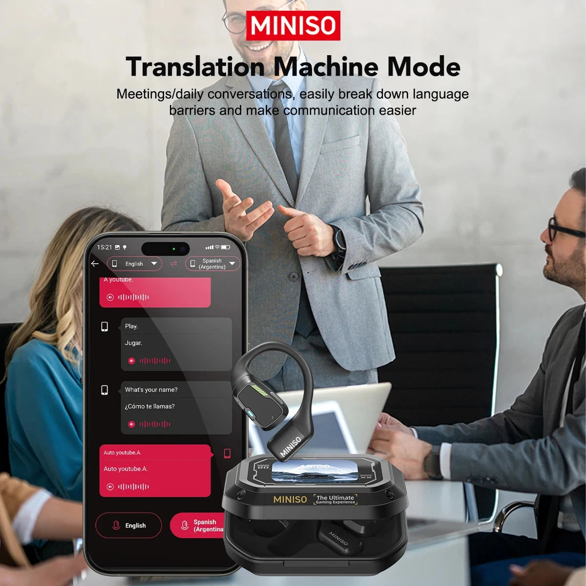 MINISO M98 Translator Earphone AI Wireless Headphones DealNede™