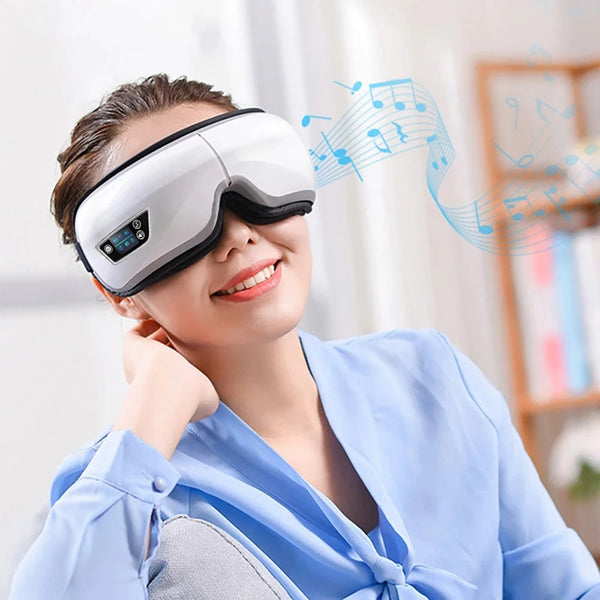 Smart Portable Vibration Eye Massager Airbag Compress Eye Care Tool Bluetooth Music Eye Massage Eye Relax Fatigue Sleepping Mask DealNede™