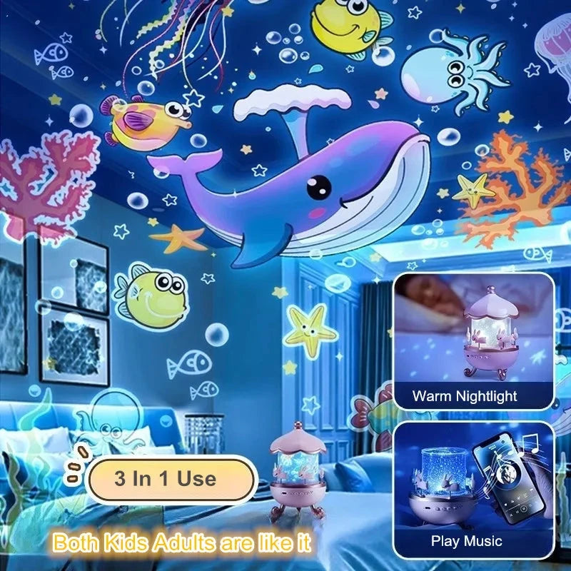 Galaxy Projector Night Light 360° Rotating Star Lamp for Kids Bedroom DealNede™