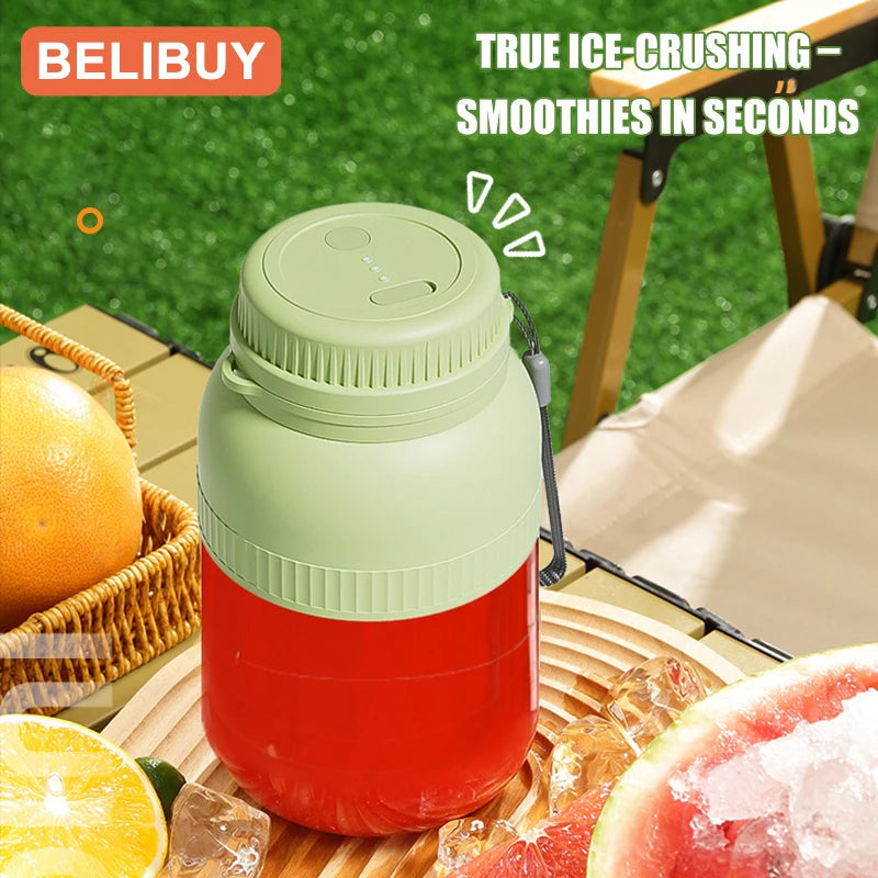 500/1300ML Electric Juicer Cup 6 Blades Blender Milkshake Machine USB Portable Fruit Milk Mixing Tool Mini Fresh Juice Blender DealNede™