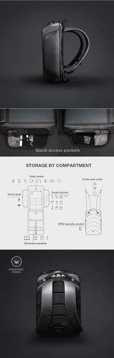 Solar Panel Backpack – Smart USB Anti-Theft Laptop Bag DealNede™