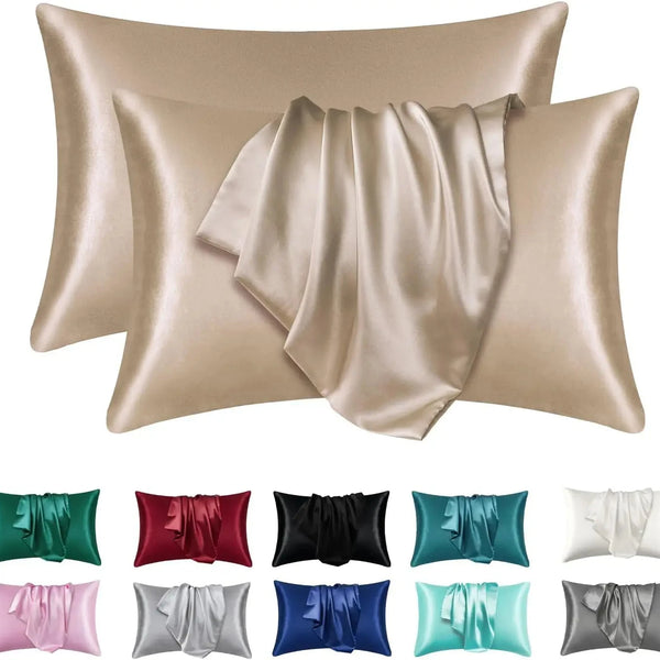 Satin Silk Pillowcase for Hair and Skin- 2pcs DealNede