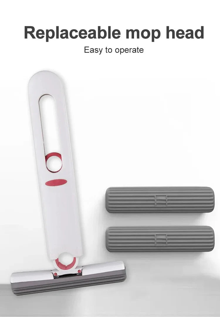 Portable Mini Cleaning Mop – Self-Squeeze Wet & Dry Sponge Mop DealNede™