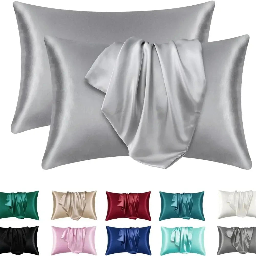 Satin Silk Pillowcase for Hair and Skin- 2pcs DealNede