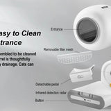 DOEL 65L Self-Cleaning Cat Litter Box App Control, ONLY Supports 2.4G WiFi w/Litter Mat&Trash Bags, Fit for Tofu & Mixed Litter DealNede™