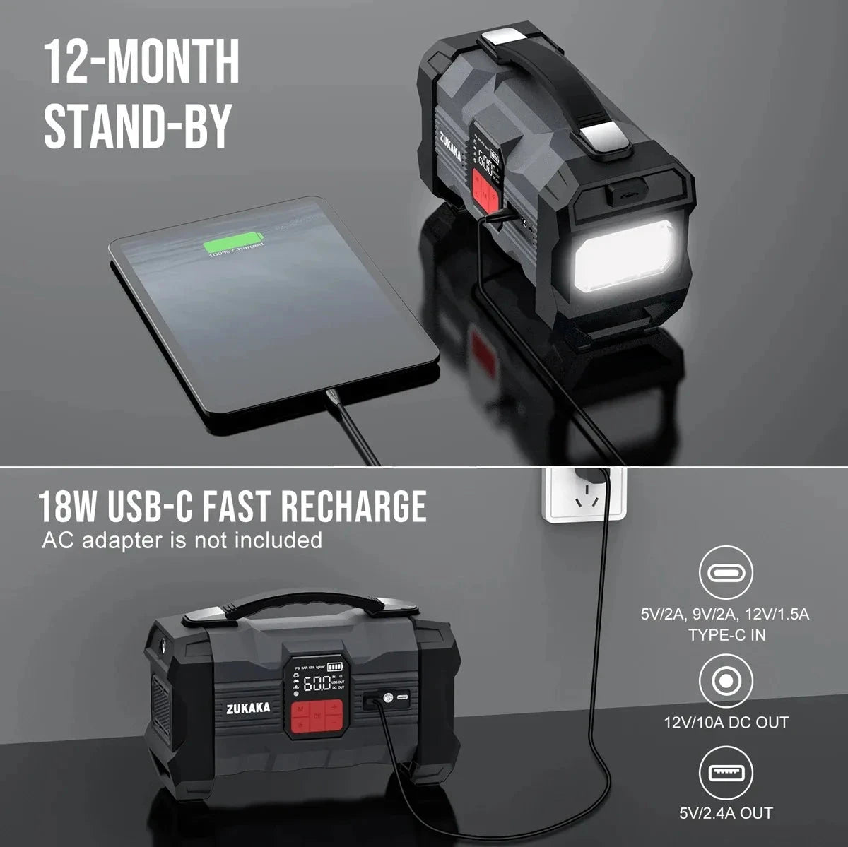 26800mAh Jump Starter with Air Compressor and Power Bank DealNede™
