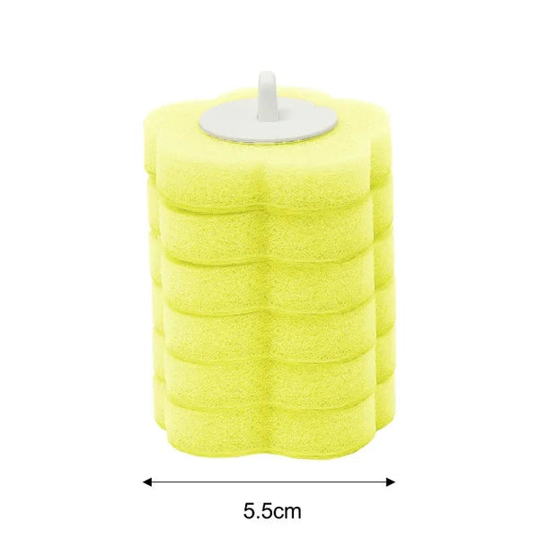 6-60PCS Disposable Toilet Brush Heads Bathroom Replacement Sponges Head Toilet Cleaning Brush Refills No Dead Angle Brush Heads DealNede™