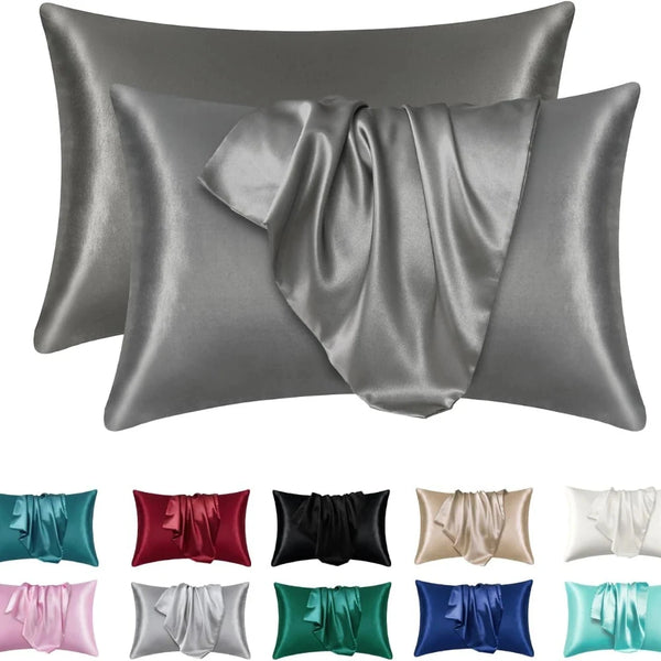 Satin Silk Pillowcase for Hair and Skin- 2pcs DealNede