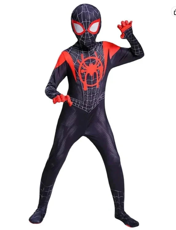 Kids Superhero Spider Costume Spandex Jumpsuit Halloween Suit DealNede™