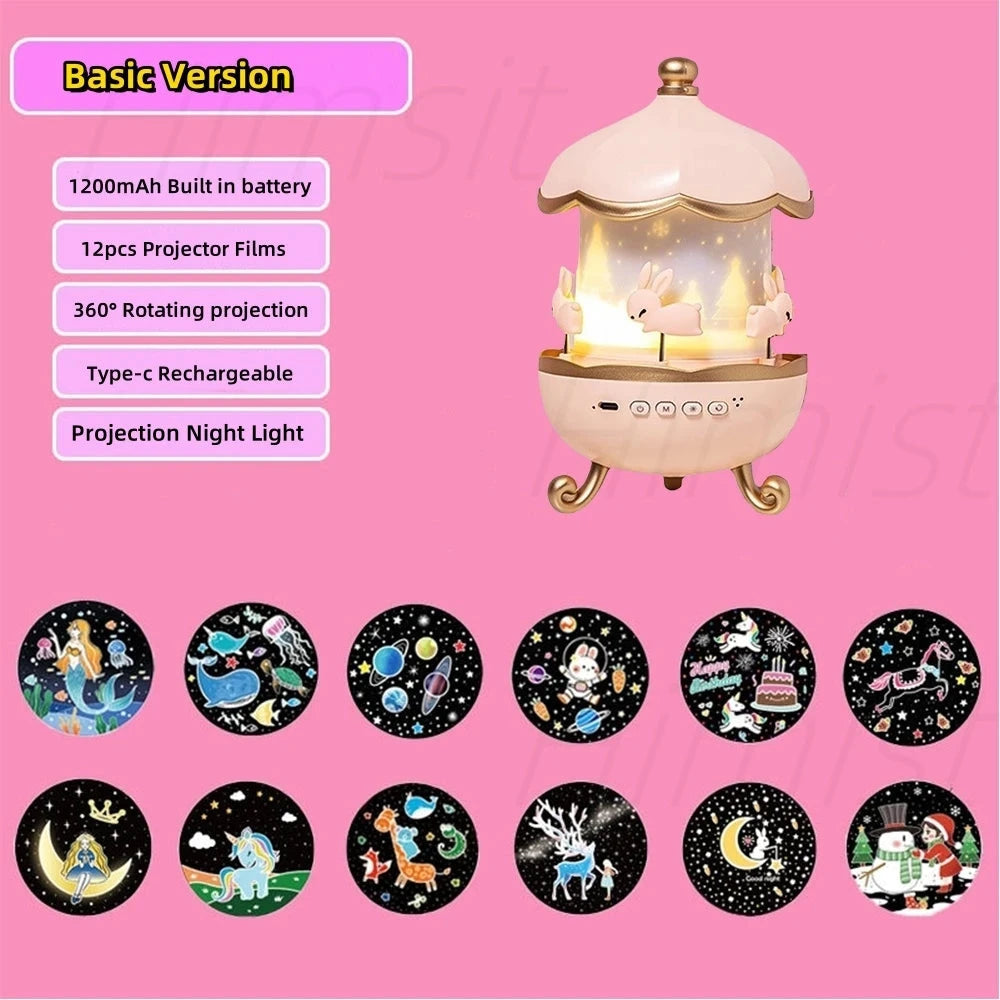 Galaxy Projector Night Light 360° Rotating Star Lamp for Kids Bedroom DealNede™