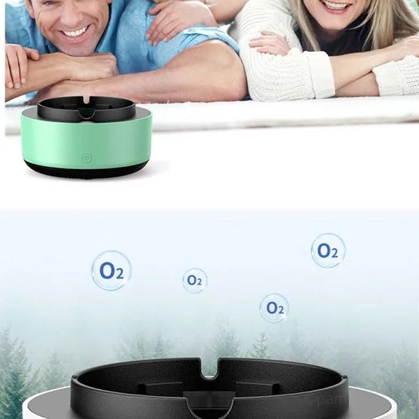 Smart Ashtray Air Purifier,Remove Secondhand Smoke and Tobacco Odor Instantly,Batteries Not Included, Ring Aromatherapy Tablets DealNede™