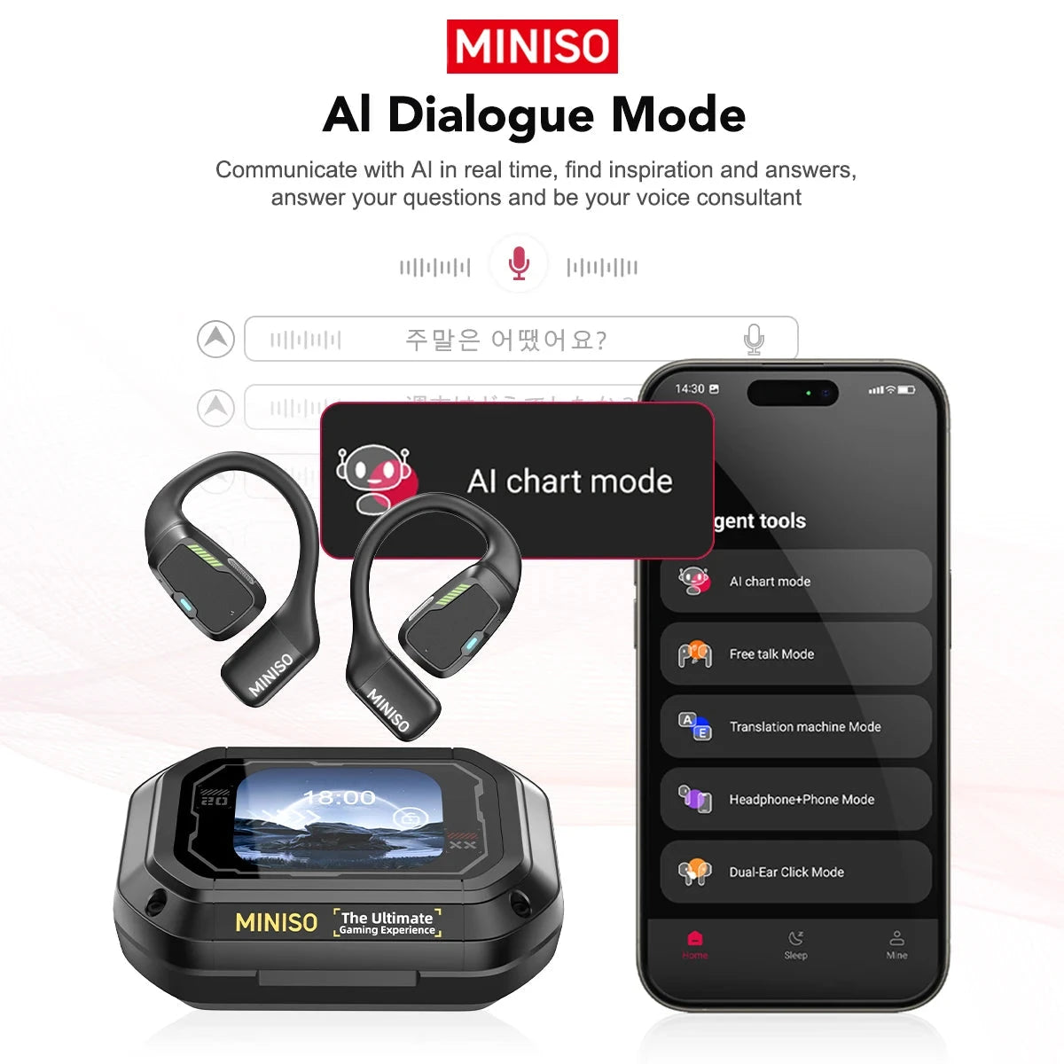 MINISO M98 Translator Earphone AI Wireless Headphones DealNede™