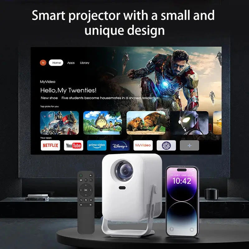 Yinzam HY600 Interactive Protable Projector 300ANSI BT5.0 WiFi Video Projector with Auto Focus Keystone for Meeting Education DealNede™