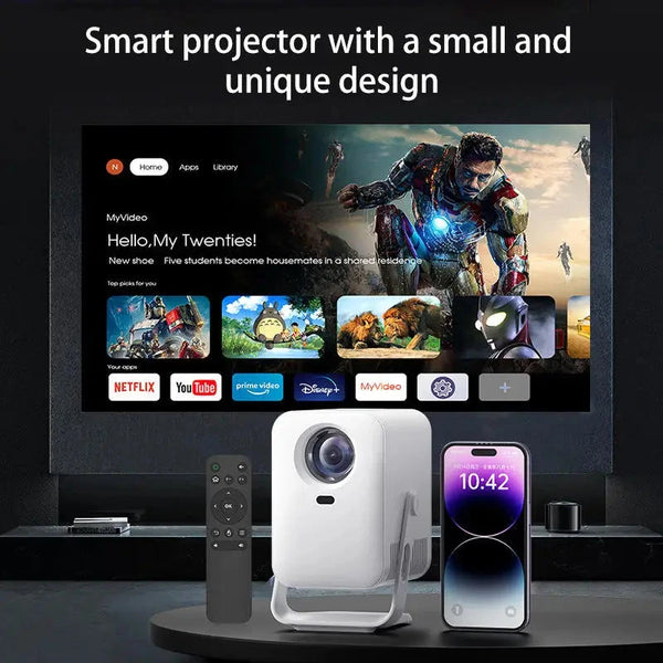 Yinzam HY600 Interactive Protable Projector 300ANSI BT5.0 WiFi Video Projector with Auto Focus Keystone for Meeting Education DealNede™